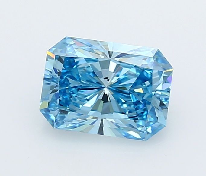 Loose Diamond - RADIANT 1.51ct Fancy Vivid Blue VVS1: Loose Diamond - RADIANT 1.51ct Fancy Vivid Blue VVS1 Source: This is a real non-mined Diamond that has been grown in a lab Shape: RADIANT Carats: 1.51 Color: Fancy Vivid Blue Certification: IGI Video: