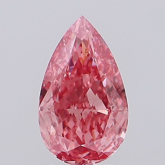 Loose Diamond - PEAR 3.35ct Fancy Vivid Pink VS1: Loose Diamond - PEAR 3.35ct Fancy Vivid Pink VS1 Source: This is a real non-mined Diamond that has been grown in a lab Shape: PEAR Carats: 3.35 Color: Fancy Vivid Pink Certification: IGI Video: