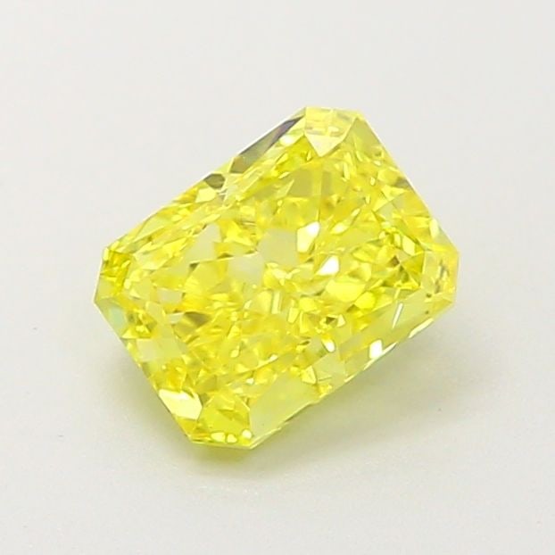 Loose Diamond - RADIANT 0.95ct Fancy Vivid Yellow SI1: Loose Diamond - RADIANT 0.95ct Fancy Vivid Yellow SI1 Source: This is a real non-mined Diamond that has been grown in a lab Shape: RADIANT Carats: 0.95 Color: Fancy Vivid Yellow Certification: IGI Vid