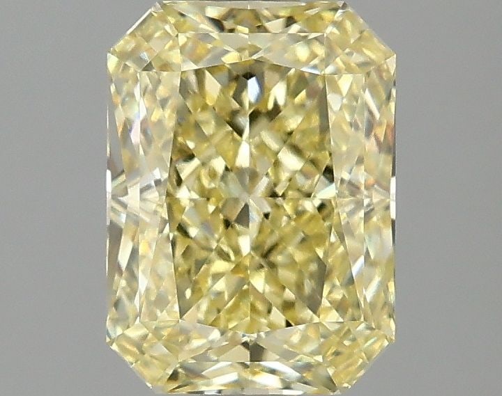Loose Diamond - RADIANT 2.04ct Fancy Intense Yellow VVS2: Loose Diamond - RADIANT 2.04ct Fancy Intense Yellow VVS2 Source: This is a real non-mined Diamond that has been grown in a lab Shape: RADIANT Carats: 2.04 Color: Fancy Intense Yellow Certification: IG