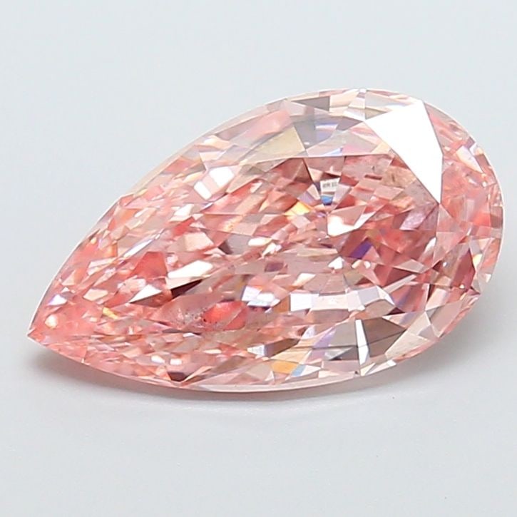 Loose Diamond - PEAR 3.77ct Fancy Intense Pink SI1: Loose Diamond - PEAR 3.77ct Fancy Intense Pink SI1 Source: This is a real non-mined Diamond that has been grown in a lab Shape: PEAR Carats: 3.77 Color: Fancy Intense Pink Certification: IGI Video: