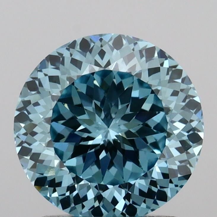 Loose Diamond - ROUND 1.53ct Fancy Vivid Blue VS1: Loose Diamond - ROUND 1.53ct Fancy Vivid Blue VS1 Source: This is a real non-mined Diamond that has been grown in a lab Shape: ROUND Carats: 1.53 Color: Fancy Vivid Blue Certification: IGI Video: