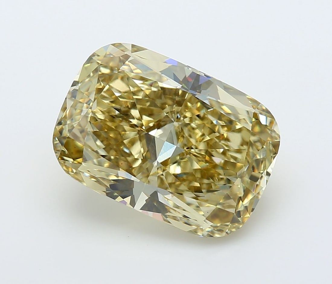 Loose Diamond - CUSHION MODIFIED 7.08ct Fancy Intense Yellow VS1: Loose Diamond - CUSHION MODIFIED 7.08ct Fancy Intense Yellow VS1 Source: This is a real non-mined Diamond that has been grown in a lab Shape: CUSHION MODIFIED Carats: 7.08 Color: Fancy Intense Yellow 