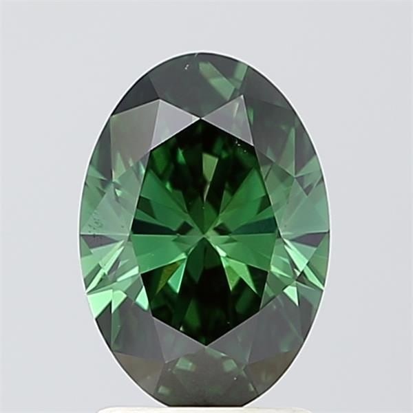Loose Diamond - OVAL 1.51ct Fancy Deep Green VS2: Loose Diamond - OVAL 1.51ct Fancy Deep Green VS2 Source: This is a real non-mined Diamond that has been grown in a lab Shape: OVAL Carats: 1.51 Color: Fancy Deep Green Certification: IGI Video: