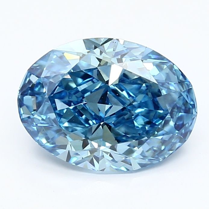 Loose Diamond - OVAL 2.49ct Fancy Vivid Blue VS1: Loose Diamond - OVAL 2.49ct Fancy Vivid Blue VS1 Source: This is a real non-mined Diamond that has been grown in a lab Shape: OVAL Carats: 2.49 Color: Fancy Vivid Blue Certification: IGI Video: