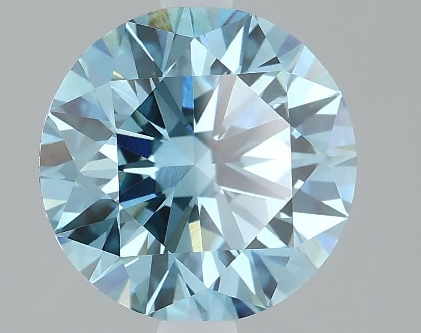 Ideal Loose Diamond - ROUND 2.07ct Fancy Vivid Blue VVS2: Ideal Loose Diamond - ROUND 2.07ct Fancy Vivid Blue VVS2 Source: This is a real non-mined Diamond that has been grown in a lab Shape: ROUND Carats: 2.07 Color: Fancy Vivid Blue Certification: IGI Vide