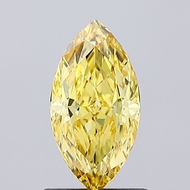 Loose Diamond - MARQUISE 1.0ct Fancy Vivid Yellow VS1: Loose Diamond - MARQUISE 1.0ct Fancy Vivid Yellow VS1 Source: This is a real non-mined Diamond that has been grown in a lab Shape: MARQUISE Carats: 1.0 Color: Fancy Vivid Yellow Certification: IGI Vid