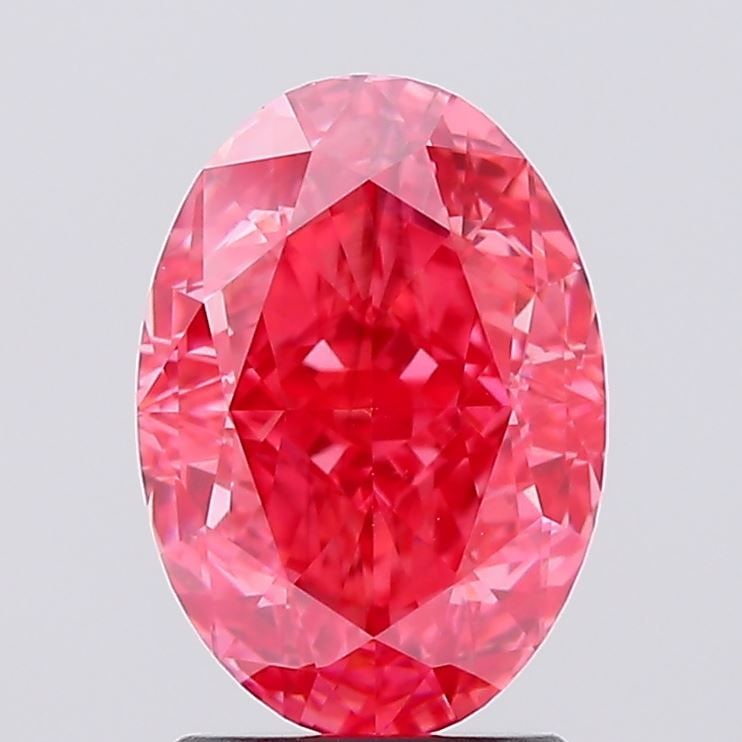 Loose Diamond - OVAL 2.52ct Fancy Vivid Pink SI1: Loose Diamond - OVAL 2.52ct Fancy Vivid Pink SI1 Source: This is a real non-mined Diamond that has been grown in a lab Shape: OVAL Carats: 2.52 Color: Fancy Vivid Pink Certification: IGI Video: