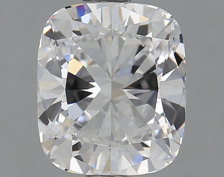 Loose Diamond - CUSHION MODIFIED 1.63ct D VVS2: Loose Diamond - CUSHION MODIFIED 1.63ct D VVS2 Source: This is a real non-mined Diamond that has been grown in a lab Shape: CUSHION MODIFIED Carats: 1.63 Color: D Clarity: VVS2 Certification: IGI Vide