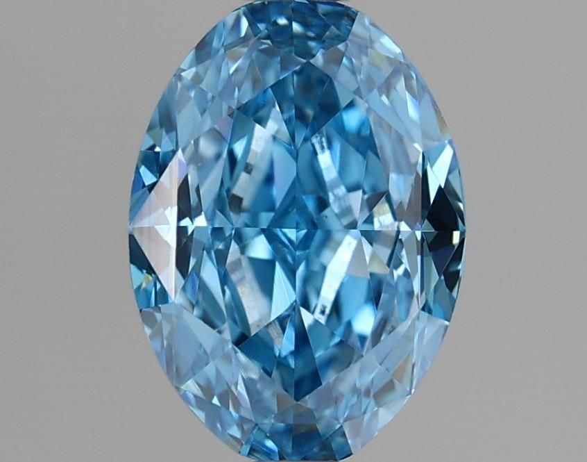 Loose Diamond - OVAL 1.36ct Fancy Vivid Blue VS1: Loose Diamond - OVAL 1.36ct Fancy Vivid Blue VS1 Source: This is a real non-mined Diamond that has been grown in a lab Shape: OVAL Carats: 1.36 Color: Fancy Vivid Blue Certification: IGI Video: