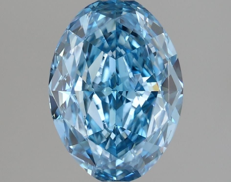 Loose Diamond - OVAL 1.76ct Fancy Vivid Blue VS2: Loose Diamond - OVAL 1.76ct Fancy Vivid Blue VS2 Source: This is a real non-mined Diamond that has been grown in a lab Shape: OVAL Carats: 1.76 Color: Fancy Vivid Blue Certification: IGI Video: