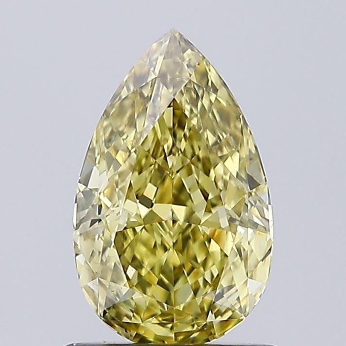 Loose Diamond - PEAR 1.05ct Fancy Intense Yellow VS2: Loose Diamond - PEAR 1.05ct Fancy Intense Yellow VS2 Source: This is a real non-mined Diamond that has been grown in a lab Shape: PEAR Carats: 1.05 Color: Fancy Intense Yellow Certification: IGI Video