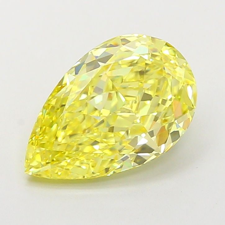 Loose Diamond - PEAR 4.08ct Fancy Intense Yellow VVS2: Loose Diamond - PEAR 4.08ct Fancy Intense Yellow VVS2 Source: This is a real non-mined Diamond that has been grown in a lab Shape: PEAR Carats: 4.08 Color: Fancy Intense Yellow Certification: IGI Vide