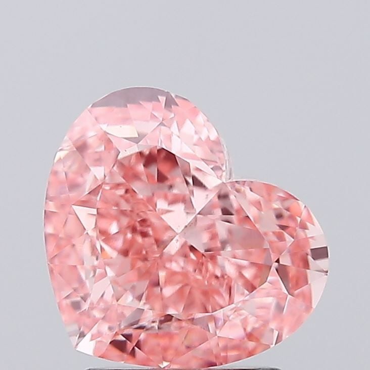 Loose Diamond - HEART 2.65ct Fancy Vivid Pink VS1: Loose Diamond - HEART 2.65ct Fancy Vivid Pink VS1 Source: This is a real non-mined Diamond that has been grown in a lab Shape: HEART Carats: 2.65 Color: Fancy Vivid Pink Certification: IGI Video: