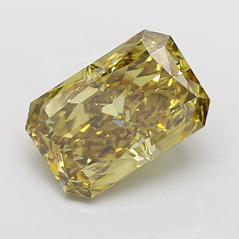 Loose Diamond - RADIANT 5.07ct Fancy Intense Gray Yellow VS1: Loose Diamond - RADIANT 5.07ct Fancy Intense Gray Yellow VS1 Source: This is a real non-mined Diamond that has been grown in a lab Shape: RADIANT Carats: 5.07 Color: Fancy Intense Gray Yellow Certific