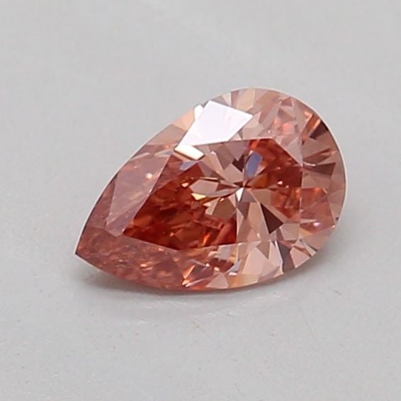 Loose Diamond - PEAR 0.25ct Fancy Pink Brown VVS2: Loose Diamond - PEAR 0.25ct Fancy Pink Brown VVS2 Source: This is a real non-mined Diamond that has been grown in a lab Shape: PEAR Carats: 0.25 Color: Fancy Pink Brown Certification: IGI Additional i