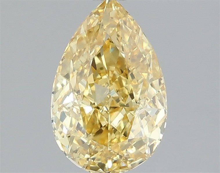 Loose Diamond - PEAR 1.53ct Fancy Vivid Yellow VS1: Loose Diamond - PEAR 1.53ct Fancy Vivid Yellow VS1 Source: This is a real non-mined Diamond that has been grown in a lab Shape: PEAR Carats: 1.53 Color: Fancy Vivid Yellow Certification: IGI Video: