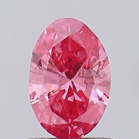 Loose Diamond - OVAL 0.56ct Fancy Vivid Pink SI1: Loose Diamond - OVAL 0.56ct Fancy Vivid Pink SI1 Source: This is a real non-mined Diamond that has been grown in a lab Shape: OVAL Carats: 0.56 Color: Fancy Vivid Pink Certification: NONE Video: