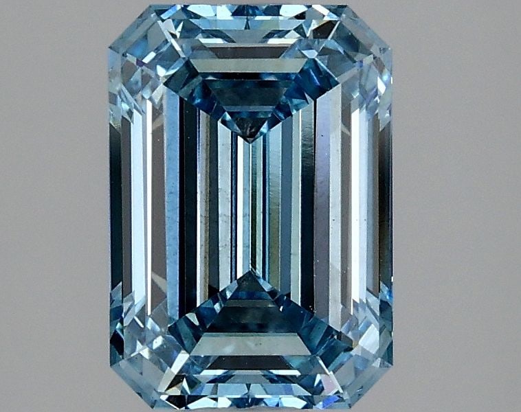 Loose Diamond - EMERALD 2.13ct Fancy Vivid Blue VS1 (1 of 1)