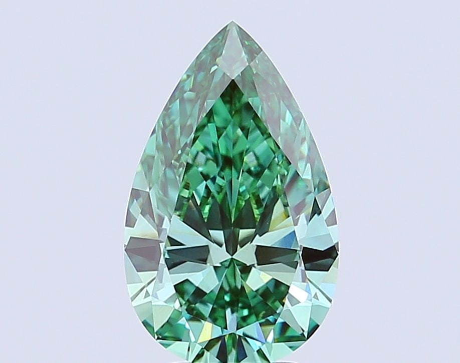 Loose Diamond - PEAR 6.01ct Fancy Vivid Green VVS2 (1 of 1)