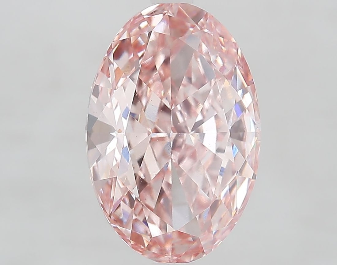 Loose Diamond - OVAL 4.71ct Fancy Intense Pink VS1: Loose Diamond - OVAL 4.71ct Fancy Intense Pink VS1 Source: This is a real non-mined Diamond that has been grown in a lab Shape: OVAL Carats: 4.71 Color: Fancy Intense Pink Certification: IGI Video: