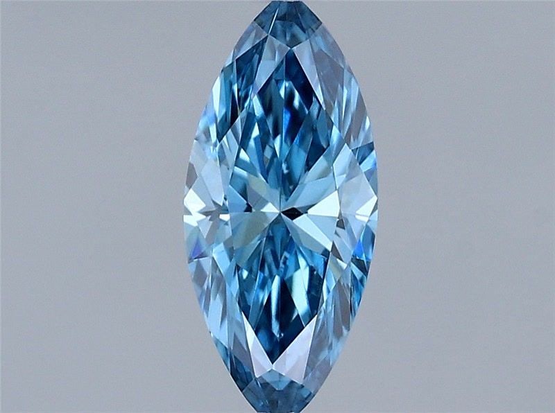 Loose Diamond - MARQUISE 0.27ct Fancy Vivid Blue VVS2: Loose Diamond - MARQUISE 0.27ct Fancy Vivid Blue VVS2 Source: This is a real non-mined Diamond that has been grown in a lab Shape: MARQUISE Carats: 0.27 Color: Fancy Vivid Blue Certification: IGI Vide