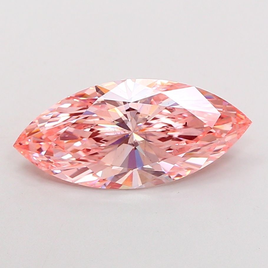 Loose Diamond - MARQUISE 4.07ct Fancy Vivid Pink SI1: Loose Diamond - MARQUISE 4.07ct Fancy Vivid Pink SI1 Source: This is a real non-mined Diamond that has been grown in a lab Shape: MARQUISE Carats: 4.07 Color: Fancy Vivid Pink Certification: IGI