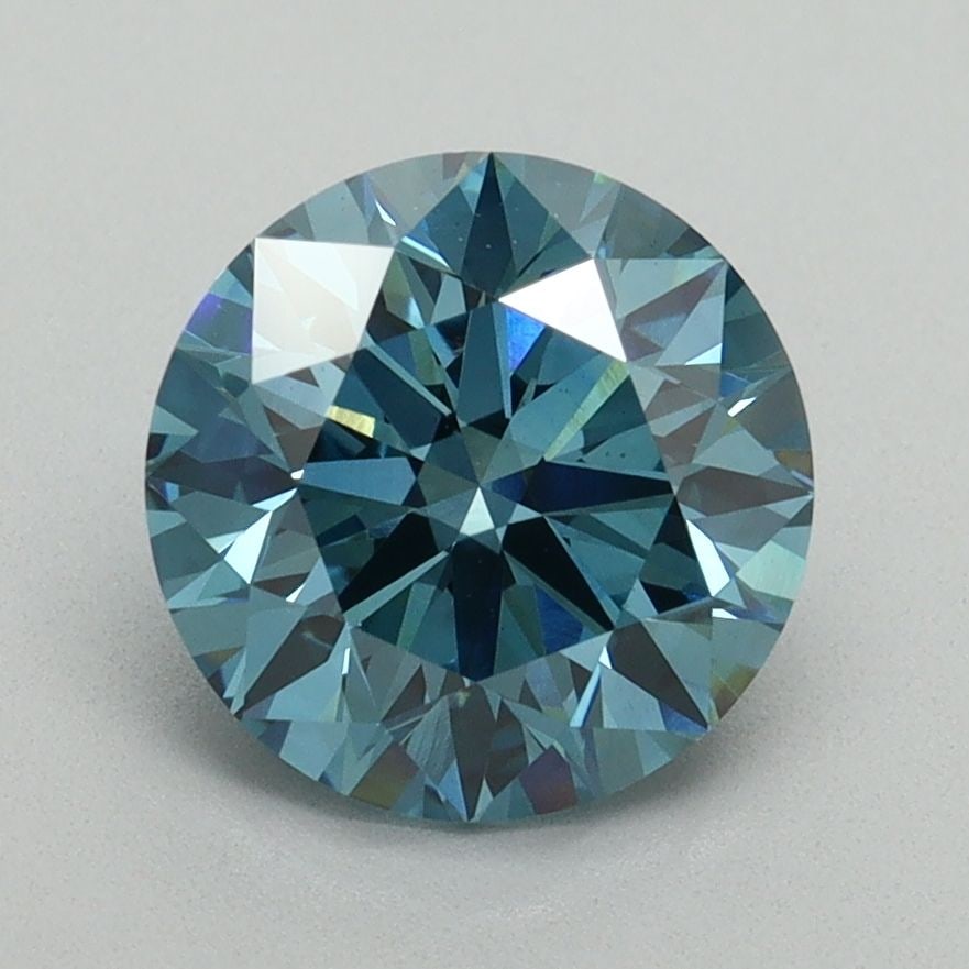 Ideal Loose Diamond - ROUND 2.11ct Fancy Vivid Blue VS1: Ideal Loose Diamond - ROUND 2.11ct Fancy Vivid Blue VS1 Source: This is a real non-mined Diamond that has been grown in a lab Shape: ROUND Carats: 2.11 Color: Fancy Vivid Blue Certification: IGI Video