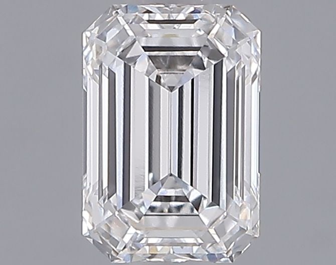 Loose Diamond - EMERALD 1.04ct D VVS2: Loose Diamond - EMERALD 1.04ct D VVS2 Source: This is a real non-mined Diamond that has been grown in a lab Shape: EMERALD Carats: 1.04 Color: D Clarity: VVS2 Certification: IGI Video: