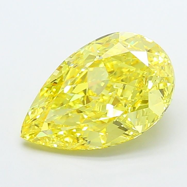 Loose Diamond - PEAR 6.01ct Fancy Vivid Yellow VS1: Loose Diamond - PEAR 6.01ct Fancy Vivid Yellow VS1 Source: This is a real non-mined Diamond that has been grown in a lab Shape: PEAR Carats: 6.01 Color: Fancy Vivid Yellow Certification: IGI Additiona