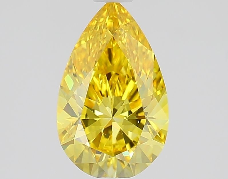 Loose Diamond - PEAR 1.01ct Fancy Vivid Yellow VS1: Loose Diamond - PEAR 1.01ct Fancy Vivid Yellow VS1 Source: This is a real non-mined Diamond that has been grown in a lab Shape: PEAR Carats: 1.01 Color: Fancy Vivid Yellow Certification: IGI Video: