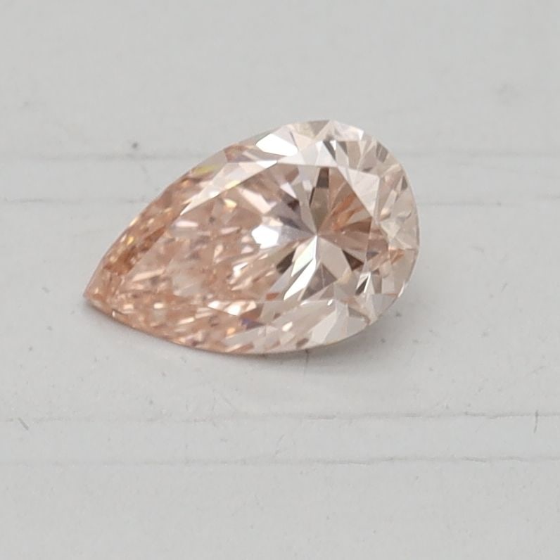 Loose Diamond - PEAR 0.39ct Fancy Intense Orangey Pink VS1: Loose Diamond - PEAR 0.39ct Fancy Intense Orangey Pink VS1 Source: This is a real non-mined Diamond that has been grown in a lab Shape: PEAR Carats: 0.39 Color: Fancy Intense Orangey Pink Certificatio