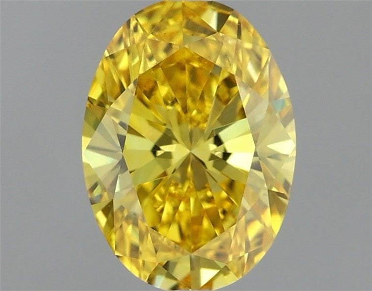 Loose Diamond - OVAL 1.11ct Fancy Vivid Yellow VS1: Loose Diamond - OVAL 1.11ct Fancy Vivid Yellow VS1 Source: This is a real non-mined Diamond that has been grown in a lab Shape: OVAL Carats: 1.11 Color: Fancy Vivid Yellow Certification: IGI Video: