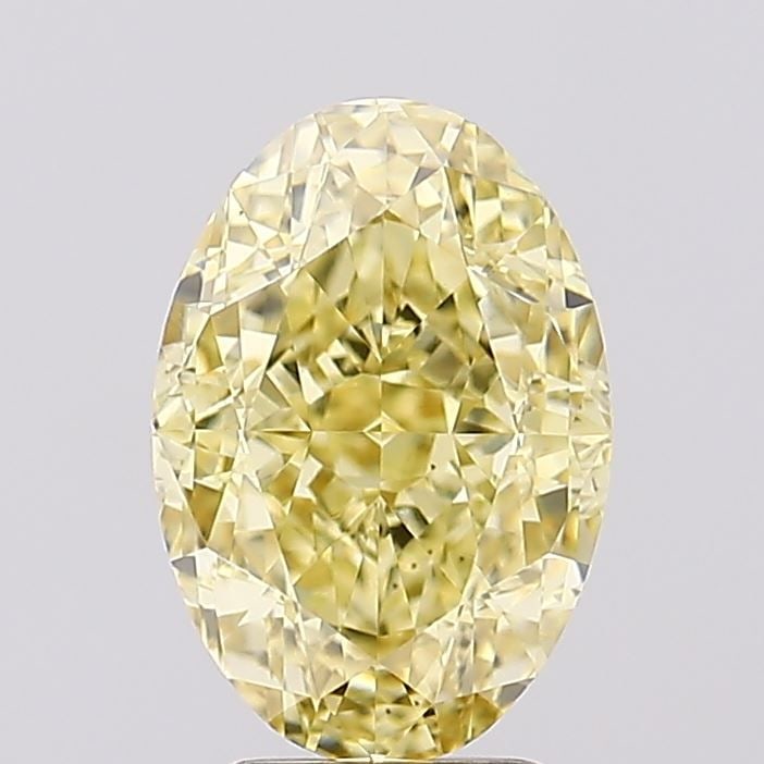 Loose Diamond - OVAL 3.02ct Fancy Intense Yellow VS1: Loose Diamond - OVAL 3.02ct Fancy Intense Yellow VS1 Source: This is a real non-mined Diamond that has been grown in a lab Shape: OVAL Carats: 3.02 Color: Fancy Intense Yellow Certification: IGI Video