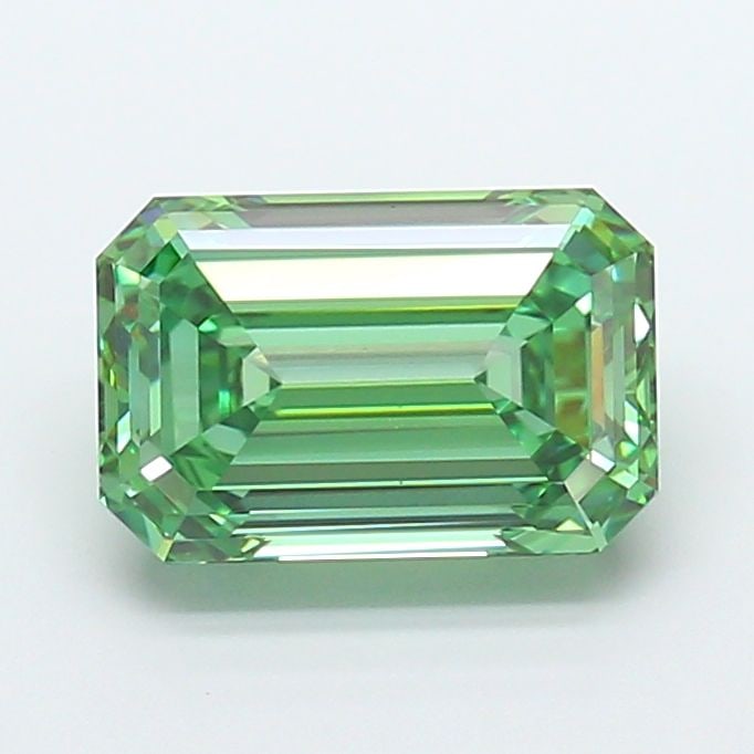Loose Diamond - EMERALD 4.57ct Fancy Vivid Green VVS2 (1 of 1)