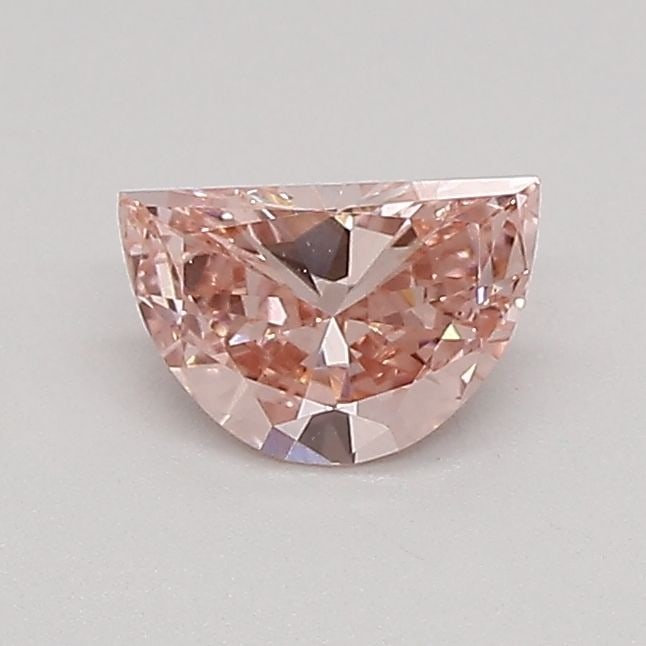 Loose Diamond - HALF MOON 0.38ct Fancy Vivid Pink VVS2: Loose Diamond - HALF MOON 0.38ct Fancy Vivid Pink VVS2 Source: This is a real non-mined Diamond that has been grown in a lab Shape: HALF MOON Carats: 0.38 Color: Fancy Vivid Pink Certification: IGI Vi