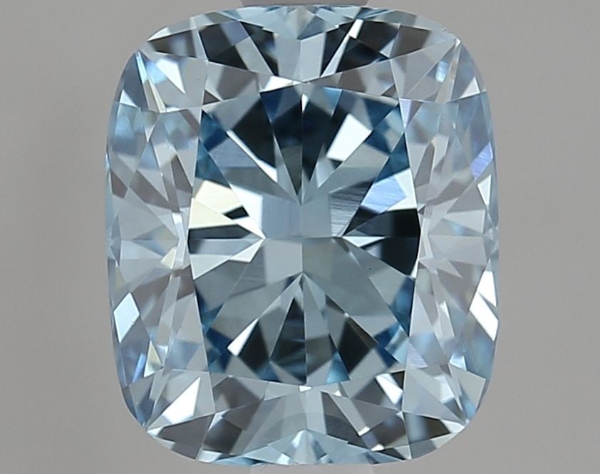 Loose Diamond - CUSHION MODIFIED 1.51ct Fancy Vivid Blue VS1: Loose Diamond - CUSHION MODIFIED 1.51ct Fancy Vivid Blue VS1 Source: This is a real non-mined Diamond that has been grown in a lab Shape: CUSHION MODIFIED Carats: 1.51 Color: Fancy Vivid Blue