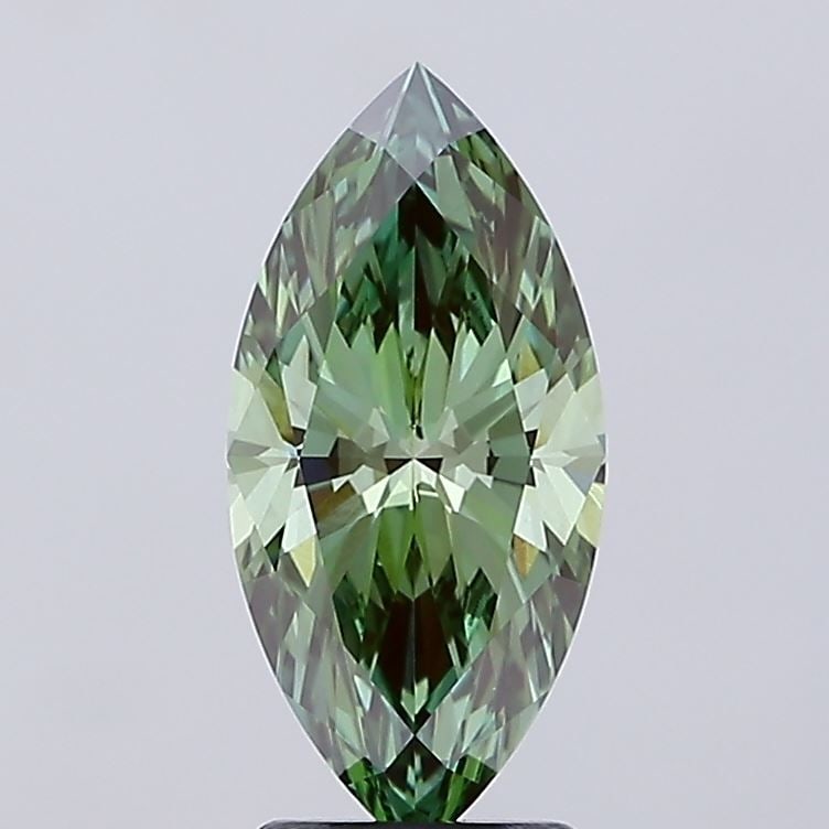 Loose Diamond - MARQUISE 2.59ct Fancy Vivid Green VS1: Loose Diamond - MARQUISE 2.59ct Fancy Vivid Green VS1 Source: This is a real non-mined Diamond that has been grown in a lab Shape: MARQUISE Carats: 2.59 Color: Fancy Vivid Green Certification: IGI