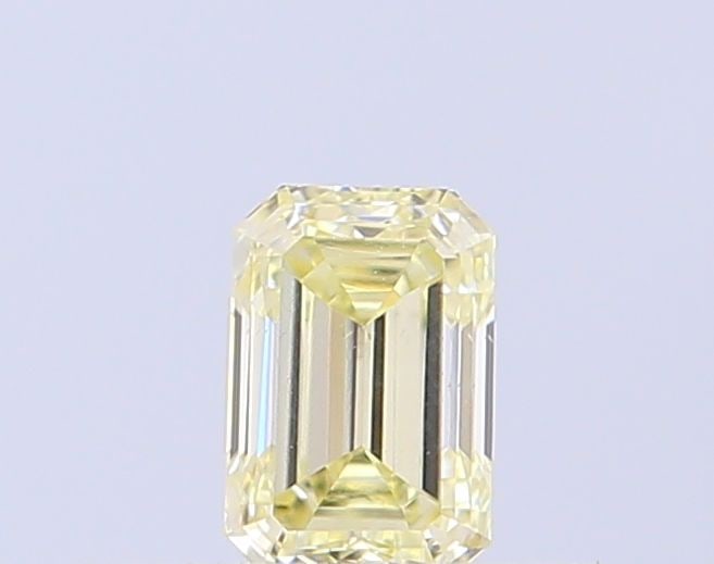 Loose Diamond - EMERALD 0.31ct Fancy Yellow VS1: Loose Diamond - EMERALD 0.31ct Fancy Yellow VS1 Source: This is a real non-mined Diamond that has been grown in a lab Shape: EMERALD Carats: 0.31 Color: Fancy Yellow Certification: NONE Video: