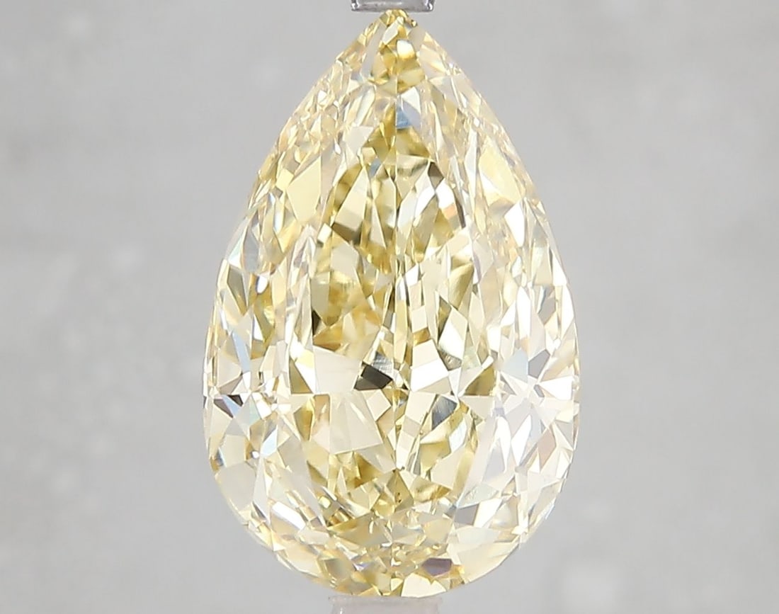 Loose Diamond - PEAR 5.0ct Fancy Intense Yellow VS1: Loose Diamond - PEAR 5.0ct Fancy Intense Yellow VS1 Source: This is a real non-mined Diamond that has been grown in a lab Shape: PEAR Carats: 5.0 Color: Fancy Intense Yellow Certification: IGI Video: