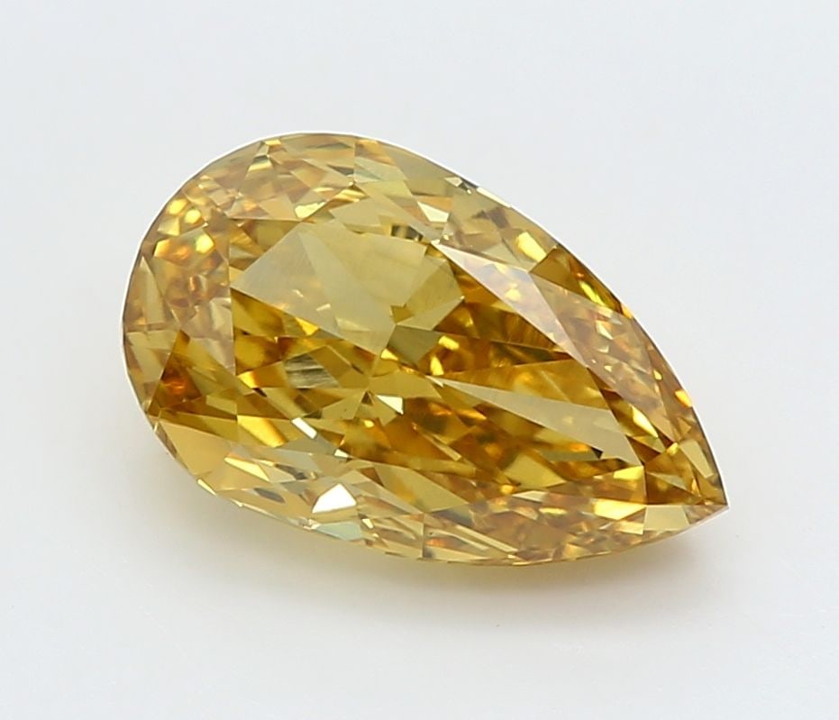 Loose Diamond - PEAR 2.43ct Fancy Vivid Yellow VS1: Loose Diamond - PEAR 2.43ct Fancy Vivid Yellow VS1 Source: This is a real non-mined Diamond that has been grown in a lab Shape: PEAR Carats: 2.43 Color: Fancy Vivid Yellow Certification: IGI Video: