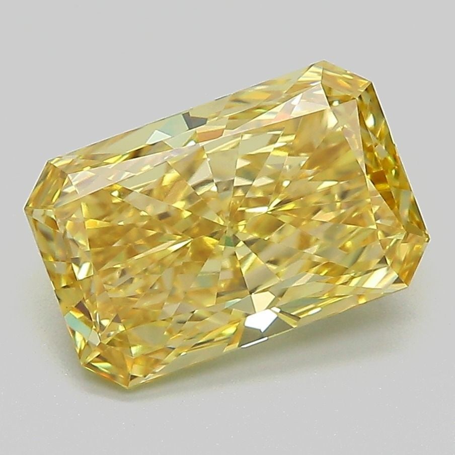 Loose Diamond - RADIANT 2.72ct Fancy Intense Yellow VS1: Loose Diamond - RADIANT 2.72ct Fancy Intense Yellow VS1 Source: This is a real non-mined Diamond that has been grown in a lab Shape: RADIANT Carats: 2.72 Color: Fancy Intense Yellow Certification: IGI