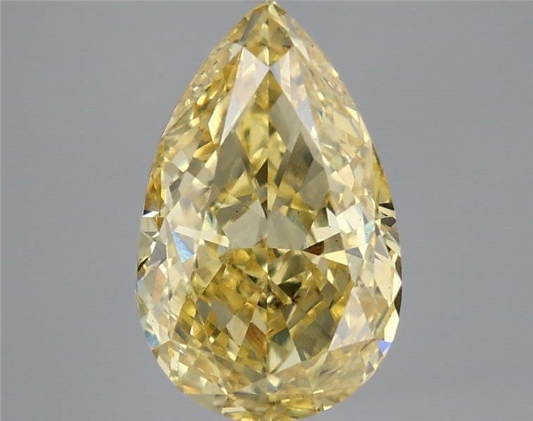 Loose Diamond - PEAR 4.55ct Fancy Intense Yellow VS2: Loose Diamond - PEAR 4.55ct Fancy Intense Yellow VS2 Source: This is a real non-mined Diamond that has been grown in a lab Shape: PEAR Carats: 4.55 Color: Fancy Intense Yellow Certification: IGI Video