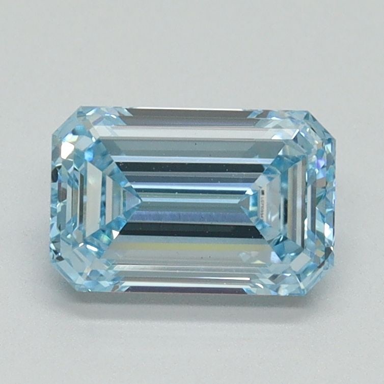 Loose Diamond - EMERALD 1.17ct Fancy Vivid Blue VVS2: Loose Diamond - EMERALD 1.17ct Fancy Vivid Blue VVS2 Source: This is a real non-mined Diamond that has been grown in a lab Shape: EMERALD Carats: 1.17 Color: Fancy Vivid Blue Certification: IGI