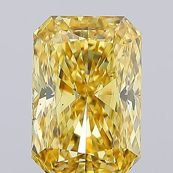 Loose Diamond - RADIANT 3.02ct Fancy Vivid Yellow VS2: Loose Diamond - RADIANT 3.02ct Fancy Vivid Yellow VS2 Source: This is a real non-mined Diamond that has been grown in a lab Shape: RADIANT Carats: 3.02 Color: Fancy Vivid Yellow Certification: IGI Vid