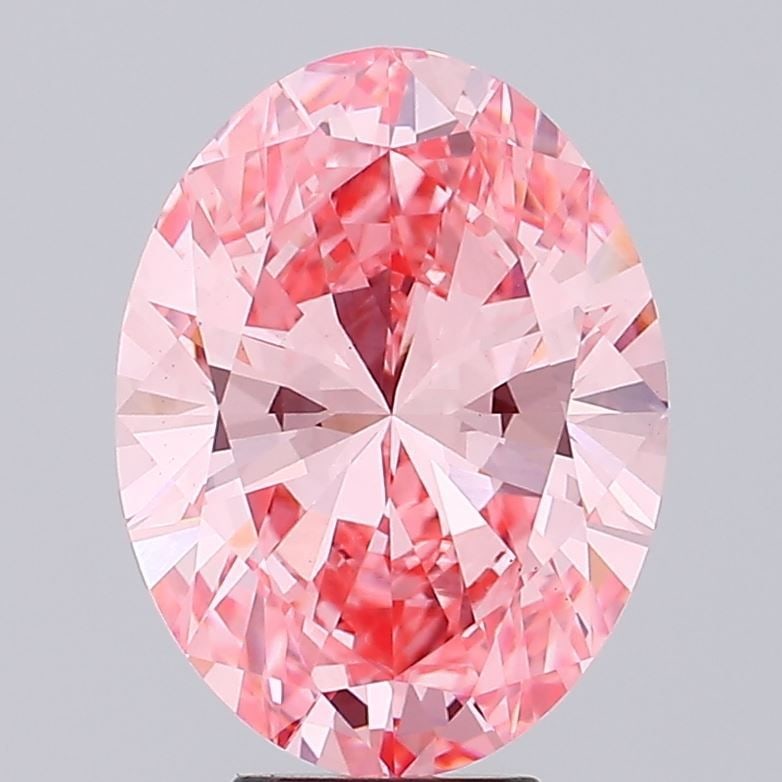Loose Diamond - OVAL 5.64ct Fancy Vivid Pink VS1: Loose Diamond - OVAL 5.64ct Fancy Vivid Pink VS1 Source: This is a real non-mined Diamond that has been grown in a lab Shape: OVAL Carats: 5.64 Color: Fancy Vivid Pink Certification: IGI Video: