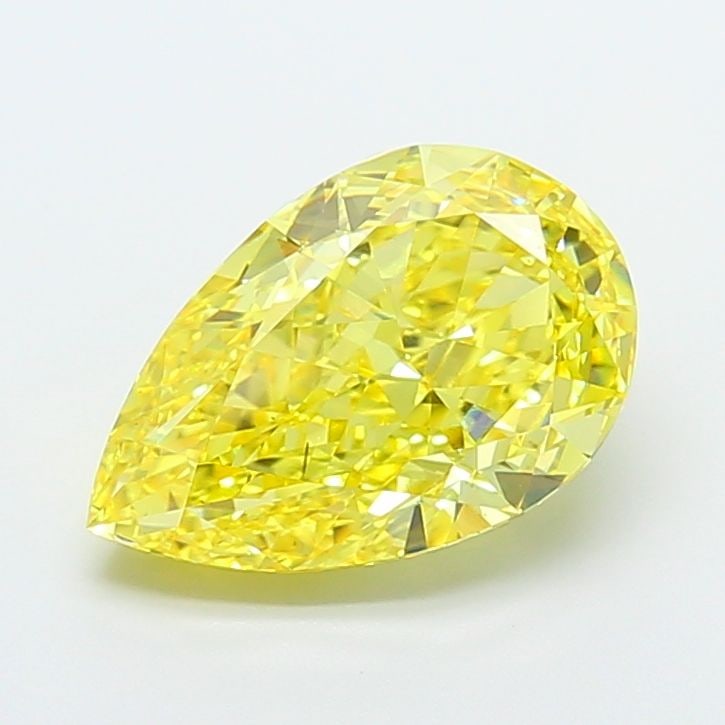 Loose Diamond - PEAR 6.0ct Fancy Vivid Yellow VS2: Loose Diamond - PEAR 6.0ct Fancy Vivid Yellow VS2 Source: This is a real non-mined Diamond that has been grown in a lab Shape: PEAR Carats: 6.0 Color: Fancy Vivid Yellow Certification: IGI Video: