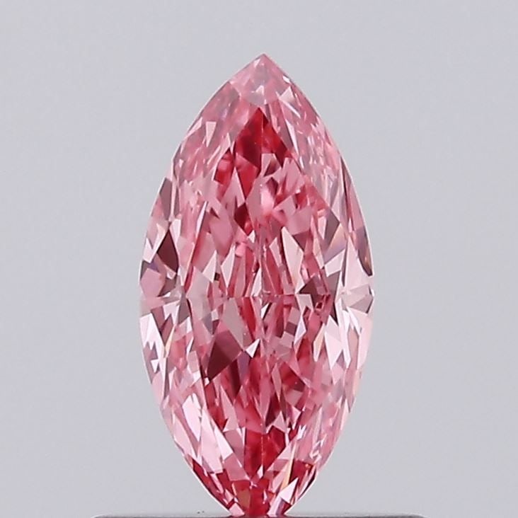 Loose Diamond - MARQUISE 0.47ct Fancy Vivid Pink VS1: Loose Diamond - MARQUISE 0.47ct Fancy Vivid Pink VS1 Source: This is a real non-mined Diamond that has been grown in a lab Shape: MARQUISE Carats: 0.47 Color: Fancy Vivid Pink Certification: IGI
