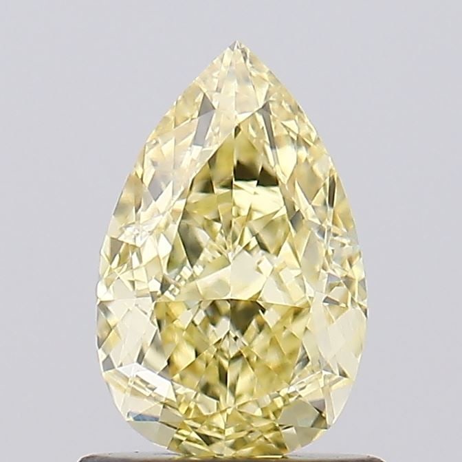 Loose Diamond - PEAR 1.02ct Fancy Yellow VS2: Loose Diamond - PEAR 1.02ct Fancy Yellow VS2 Source: This is a real non-mined Diamond that has been grown in a lab Shape: PEAR Carats: 1.02 Color: Fancy Yellow Certification: IGI Video: