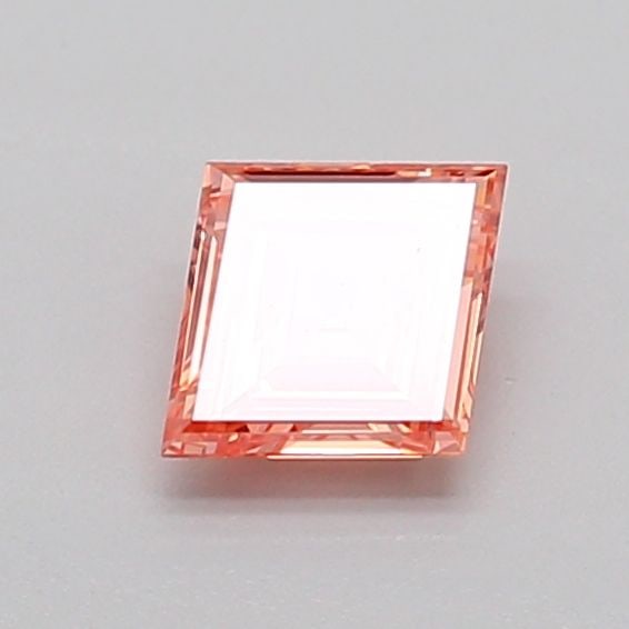 Loose Diamond - LOZENGE 0.45ct Fancy Vivid Orangey Pink VS1: Loose Diamond - LOZENGE 0.45ct Fancy Vivid Orangey Pink VS1 Source: This is a real non-mined Diamond that has been grown in a lab Shape: LOZENGE Carats: 0.45 Color: Fancy Vivid Orangey Pink Certificat